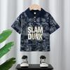 Ropa para Niños Camiseta de Manga Corta Polo Ropa de Verano 2025 Nuevo Estilo Ropa Bebé Moda Solapa Top