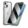 Funda Magnética Anti-Miradas Indiscretas Adecuada para iPhone 18 Pro Max, Funda de Vidrio Metálico de Doble Cara Apple 17, 16 Pro