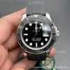 Laojia Yacht Master Bisel Cerámico Yacht Platino Automático Mecánico Hombres Luminoso Resistente al Agua Correa de Goma