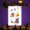 Pegatinas de tatuaje de Halloween fiesta niños dibujos animados divertido lindo calabaza bruja castillo fantasma telaraña impermeable duradero