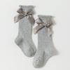 Meias Infantis Meias Primavera e Outono Meias Bebê Bebê Princesa Estilo Coreano Estilo Bow Meninas Algodão Calf Meias