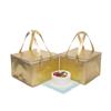 Bolsa Aislante para Pastel de Tela No Tejida Laminada a Registro Impermeable Refrigerada con Velcro Bolsa para Lonchera Bolsa Conserva Frescura Bolsa de Hielo Para Llevar Bebida Fría