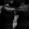 Camiseta Masculina Breathedivinity Estilo Americano Dark Esportes Fitness Secagem Rápida Respirável Compressão Manga Curta
