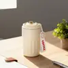 Taza de Café Personalizada con Pantalla de Temperatura Inteligente, Taza Aislada de Acero Inoxidable 304 con Asa, Taza Portátil de Alta Apariencia para Beber Directamente para Hombres y Mujeres
