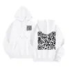 F**K You Hoodie com Código QR Estação Independente Transfronteiriça Tamanho Europeu Unissex Hoodie com Código QR