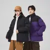 Casaco acolchoado de algodão com grafeno de marca da moda masculino inverno estilo coreano solto casaco acolchoado de algodão para casal jaqueta acolchoada de algodão espessa e quente casaco da moda