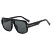 Nuevas gafas de sol aviador de montura grande en forma de T transfronterizas para hombre, cuadradas, de moda, con protección solar T22127