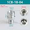 Adaptador hidráulico acero 45# Yonghua cono de 24 grados férula sello ED fitting para manguera 1CB 1CM 1DB 1DM