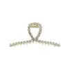 Elegante Pinza para el Cabello Cruz de Perlas de Princesa para Mujer Pinza de Agarre de Lujo con Incrustaciones de Diamantes Pinza de Tiburón Grande de Alta Calidad para el Cabello