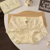 Calzones Dulces y Lindos para Mujer, 100% Algodón 10A, Antibacterianos, Refuerzo Ampliado, Osito, Juveniles, Cintura Media, Ajustados a la Cadera, Boxer de Algodón para Mujer