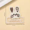 Novos Acessórios de Cabelo Estilo Coreano Outono e Inverno, Decorações de Laço de Orelha de Coelho com Pérolas, Acessórios DIY para Roupas, Acessórios de Tecido
