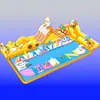 Castillo inflable escénico juguete parque acuático piscina móvil tobogán trampolín entretenimiento al aire libre equipo de boxeo