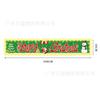 Banner de Feliz Navidad 2026 Estilo Nuevo Tela de Fondo Decoraciones para Fiesta Navideña Muñeco de Nieve Papá Noel con Tiras de Luz