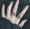 Anillo Retro Europeo y Americano de Moda y Personalizable Ajustable Marca Tendencia Hip-Hop Nicho Anillos de Alta Gama para Hombres y Mujeres
