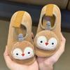 Pantuflas de algodón para niños invierno niños zapatos de interior para el hogar con talón suela suave antideslizante felpa suave niña niño bebé zapatos de algodón