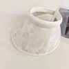 Visera Sombrero de Ala Ancha con Estilo de Pintura a Tinta para Mujer, Nuevo Estilo Chino de Verano con Protección UV para Actividades al Aire Libre