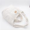Bolsa de Mão de Lona Personalizada de Fábrica 12 Oz Cor Sólida Grande Capacidade Ombro Único Transversal Bolsa de Lona para Uso Externo Presente Bolsa de Praia