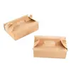 Cajas Personalizadas para Hamburguesas, Cajas Plegables de Cartón Blanco para Llevar Snacks, Cajas de Empaque Desechables, Hechas a Medida