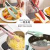 Pinza para alimentos de silicona pinza para pan de acero inoxidable pinza para barbacoa coreana silicona resistente a altas temperaturas pinza para alimentos de acero inoxidable venta al por mayor