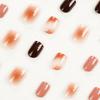 Uñas postizas parche de uñas té fuerte café parche de uñas blanco uña postiza uso de uñas uñas al por mayor