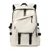 Mochila Casual Simple de Gran Capacidad a la Moda para Hombres y Mujeres, Bolso de Doble Hombro Artístico Fresco de Moda, Mochila Escolar Japonesa Coreana para Estudiantes de Secundaria y Universidad