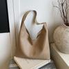 Bolso Casual Retro Bajo el Brazo para Mujer 2025 Otoño Nuevo de Moda Tejido con Patrón Elegante de Moda Bolso de Hombro para Suegra
