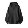 Sudadera con Capucha de Cuello Retro Henry para Hombre, Nueva Chaqueta Holgada Casual de Estilo Perezoso con Aspecto de Tejido para Primavera y Otoño