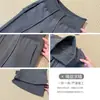 Nuevos Pantalones de Chándal Acampanados Blanco-Gris Otoño/Invierno 2026 para Mujer Cintura Baja Adelgazantes Moldeadores de Cuerpo Felpa Adicional Caída Micro-Acampanados