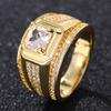 Cao Shi eBay venta caliente anillo de bodas europeo y americano lujo anillo de compromiso cuadrado comercio exterior transfronterizo venta caliente anillo