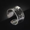 Anel Personalizado Suo Yongbu de Prata Tailandesa Mongol Ajustável Estilo Étnico Simples Retrô Masculino Hip Hop Atacado de Fábrica