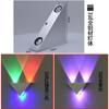 Lámpara de pared LED triangular creativa moderna para sala de estar, dormitorio, mesita de noche, fondo, pasillo, KTV, color, envío gratis