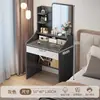 Penteadeira quarto moderno simples pequeno armazenamento mesa de maquiagem luz luxo quarto principal apartamento pequeno com espelho iluminado escrivaninha de maquiagem