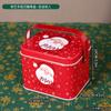 Caixa de Armazenamento de Doces de Natal, Lata Portátil para Biscoitos, Lanches, Chá, Caixa de Armazenamento Portátil para Sobremesas de Piquenique