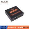 Distribuidor HDMI directo de fábrica 1 entrada 2 salidas conmutador 1 minuto 2 entradas 2 salidas divisor HDMI 1 minuto 2k