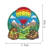 Aventura ao Ar Livre Viagem Tecido Bordado Patch Balão de Ar Quente Bússola Trailer Avião Adesivo Bordado Mochila Roupas DIY
