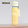 Copo de água com canudo de aço inoxidável Thermos cabeça de bala alta aparência homens e mulheres estudantes escola copo especial portátil presente