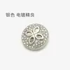 Botones de Diamante con Diseño Calado de Trébol de Cuatro Hojas para Ropa Exterior de Piel de Mujer, Botones para Traje, Falda, Suéter