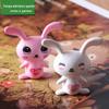 Chen Jun Fábrica de artesanato Musgo Micro Paisagem Ornamentos Amor Orelhas Grandes Coelho DIY Montagem Pequenos Ornamentos