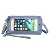 Bolsa para Teléfono Móvil Mujer Cruzada Simple Pequeña Bolsa para Teléfono Móvil Billetera Táctil de Pantalla Llave de Moda Bolsa para Tarjetas de Teléfono Móvil Billetera