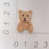 Oso Color Café de Resina, Conejo, Caja de Almacenamiento con Lazo, Funda para Teléfono, Accesorios para el Cabello, Zuecos, Refrigerador, Pegatinas para Tazas, Accesorios al por Mayor