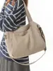 Bolsa de lona grande para mujer, nueva colección de otoño 2026, adecuada para la escuela y el trabajo, bolso de hombro o cruzado de gran capacidad