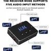 Nuevo Receptor Transmisor Bluetooth de Audio V5.4 2 en 1 Estéreo Canal Dual RCA AUX con Micrófono