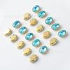 14mm Olho de Boi Oval Costurado à Mão Garra Furadeira Materiais para Fazer Capa de Celular Cores Fluorescentes Coloridas Acessórios de Vestuário DIY