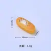 Pão de Frutas Comida Brinquedo Desenho Animado Feito à Mão DIY Joias Caseiras Acessórios Cola de Creme Resina Pequenos Acessórios Material para Presilha de Cabelo