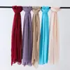 Modelo Nuevo de Venta Caliente Transfronteriza Chal Malasio de Color Sólido Bufanda de Gasa Amazon Aliexpress