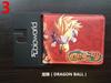 Dragon Ball Coin Purse Série Anime Japonesa Dragon Ball Short Puleather Two-fold Student Wallet Carteira