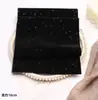Cinta de Terciopelo con Borde de Perlas y Flock para Lazos Hechos a Mano DIY, Material para Pasadores, Accesorios de Embalaje, Material Ledezhu