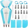 Amazon Juego de 43 Boquillas para Decorar, Boquilla para Decorar Pasteles con Crema, Raspador de Crema, Manga Decoradora de TPU