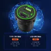 Adecuado para puertos USB de carga rápida vivo en barcos, autobuses, motocicletas, autocaravanas, cargadores de coche para teléfonos móviles modificados de 12V/24V