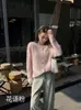 Cardigan de Lã Cashmere de Seda com Gola Redonda, Casaco Simples e Popular, Top de Lã para Mulheres